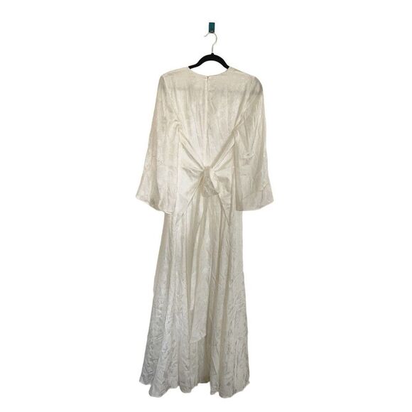 Galvan London silk Blend HAVANA BRIDAL WRAP DRESS EU40/US8 - Picture 9 of 12